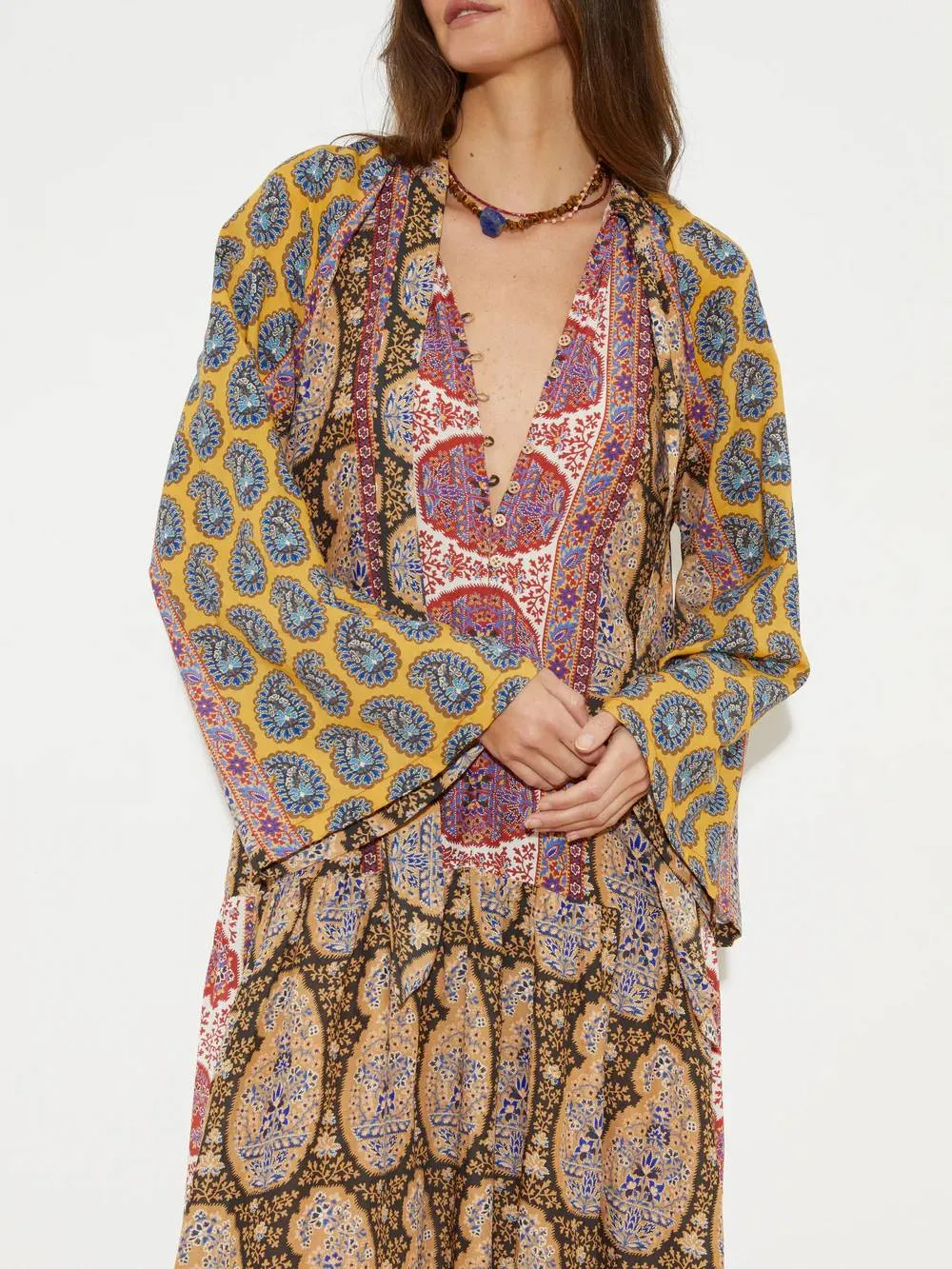 Unique Printed Maxi Dress