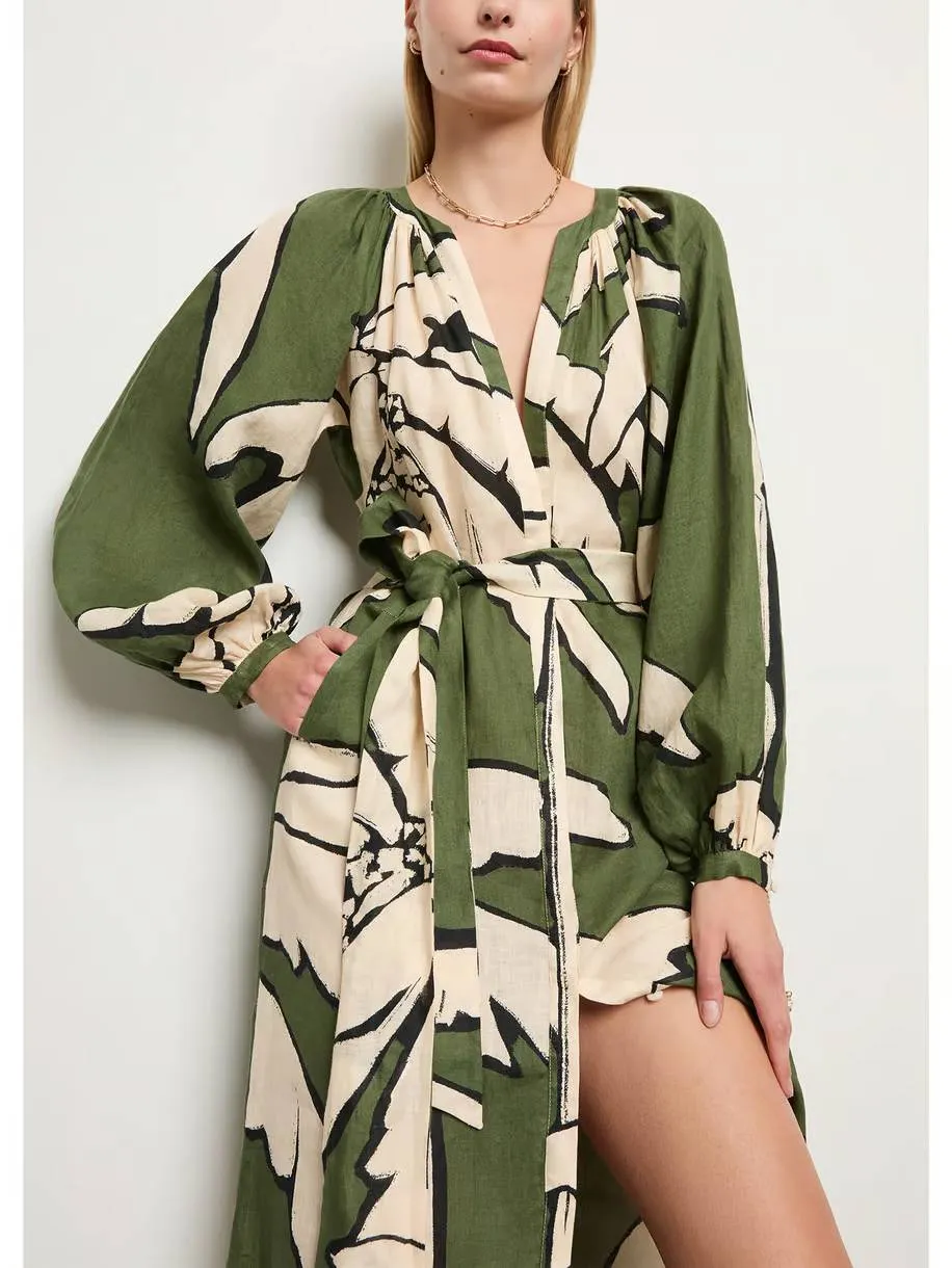 Unique Printed Maxi Dress