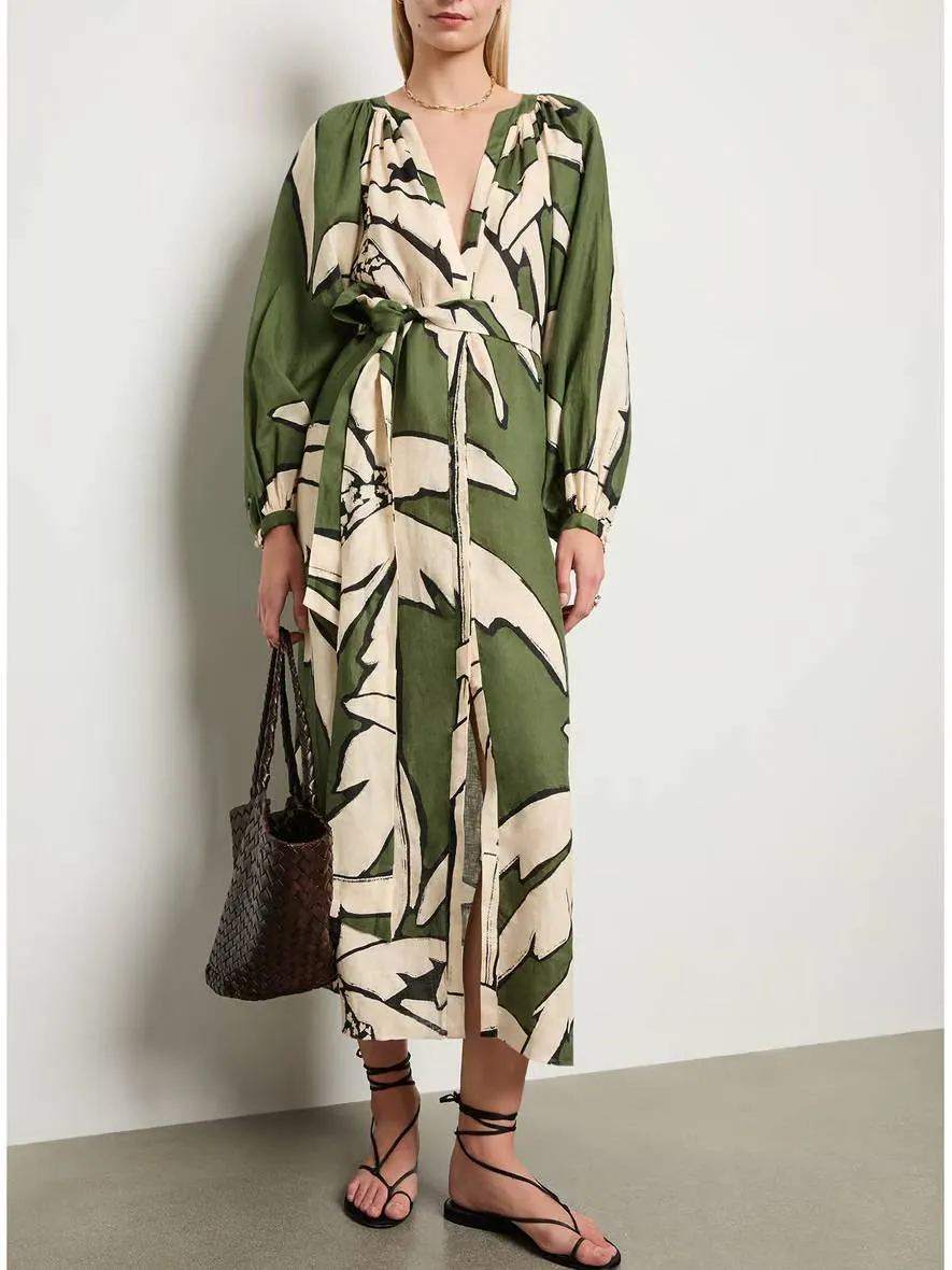 Unique Printed Maxi Dress