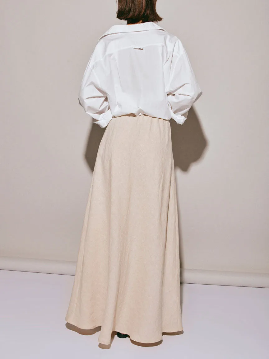 Fashionable and Versatile A-line Long Skirt