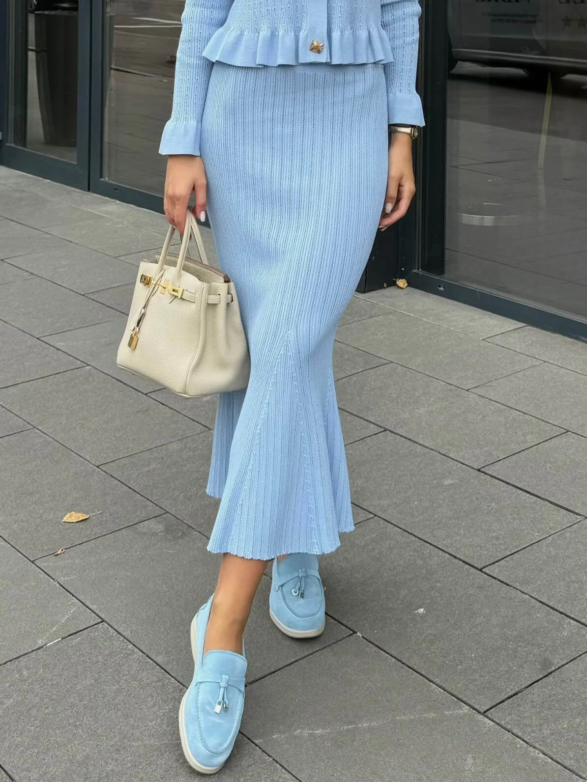 Exquisite Knitted Fishtail Skirt