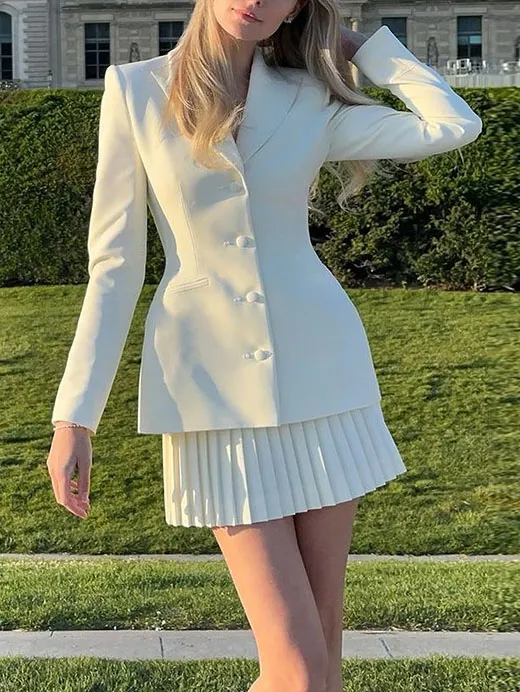 Elegant And Versatile Pleated Skirt