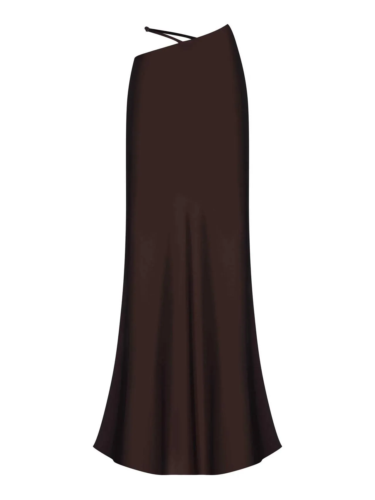 Irregular Slim-Fit Maxi Skirt