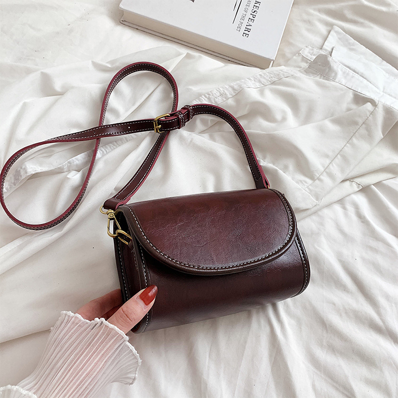 Retro Fashion Shoulder Bag Leather Crossbody Bag