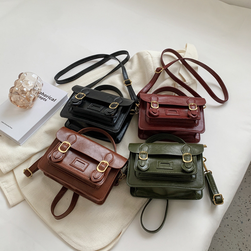 New Retro College Style Small Square Commuter Bag