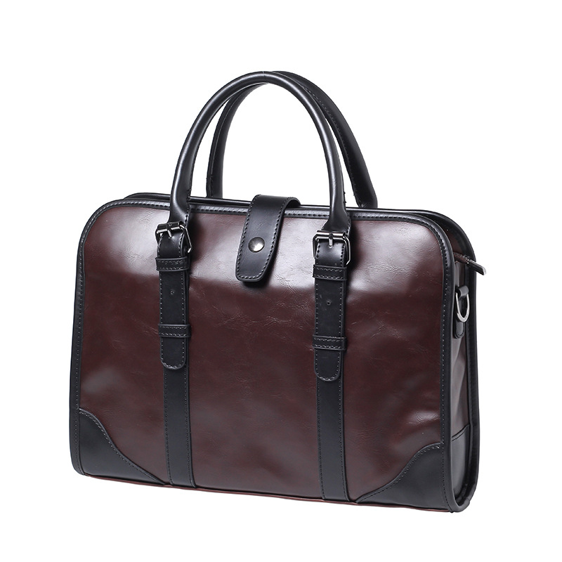 New Korean Fashion Men's Business Shoulder Portable Briefcase