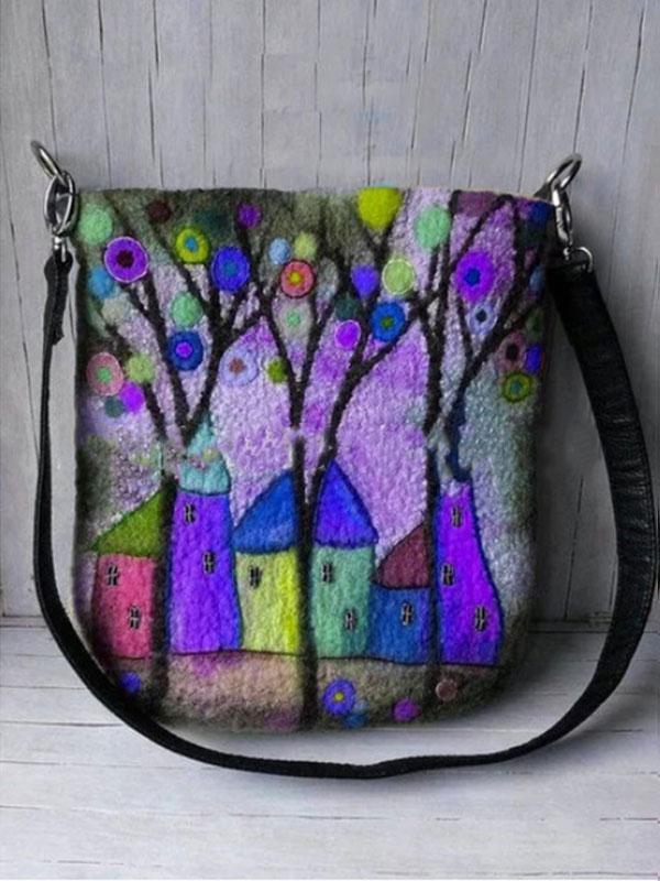 Women's fashion wild printed crossbody bag