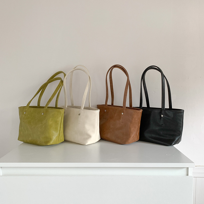 Retro One-Shoulder Simple Tote