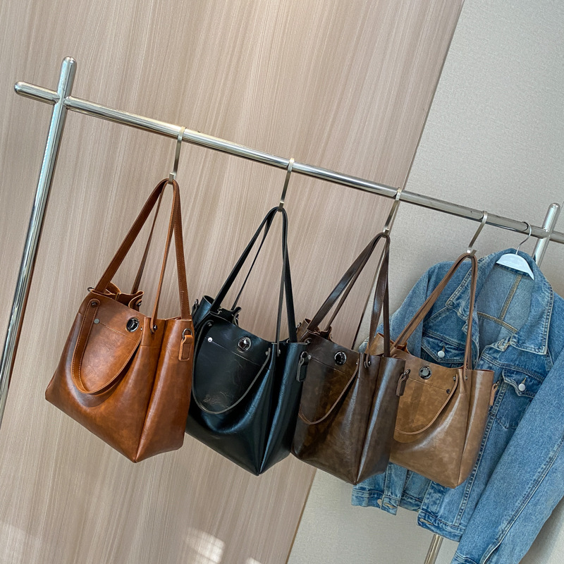 Fashion Casual Large Capacity Crossbody Bucket Bag