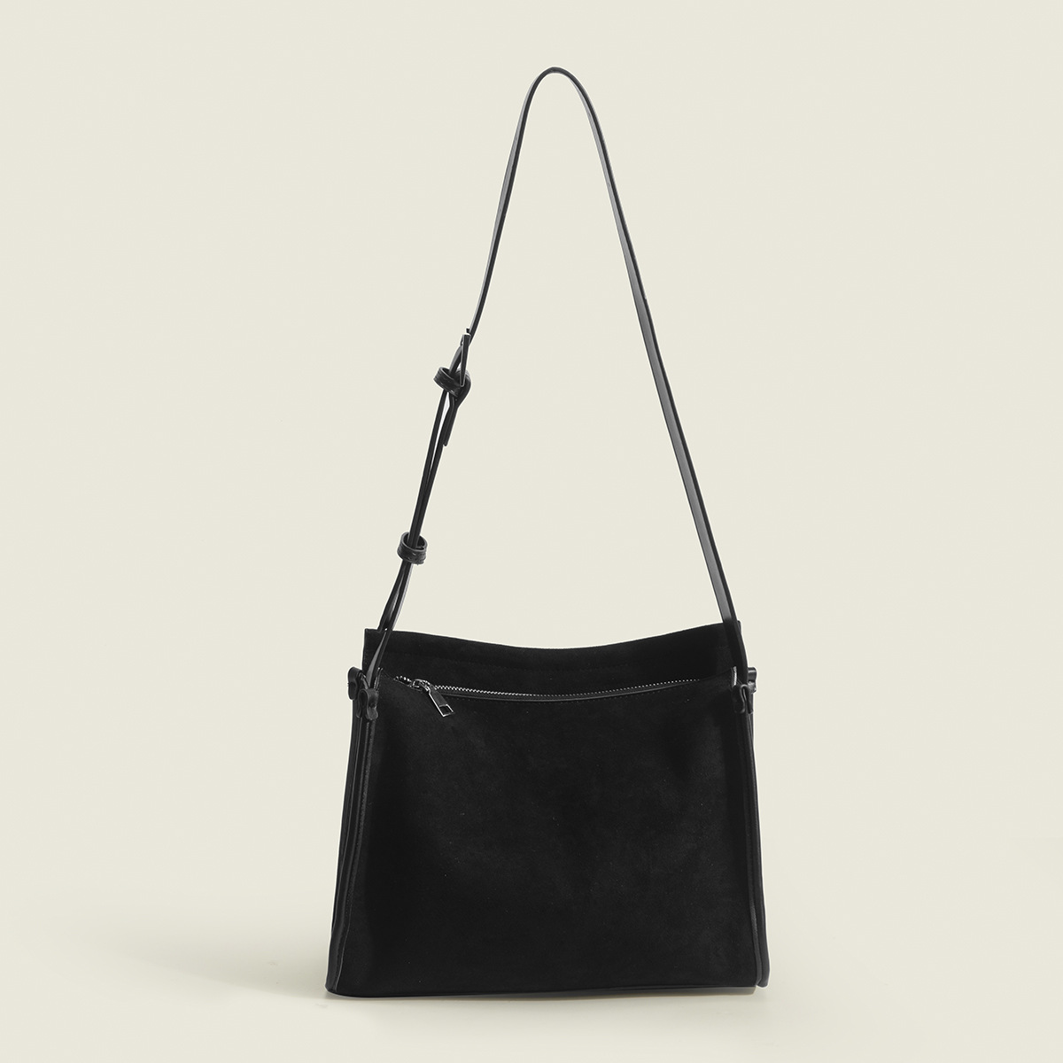 Vintage Suede Commuter Shoulder Bucket Bag