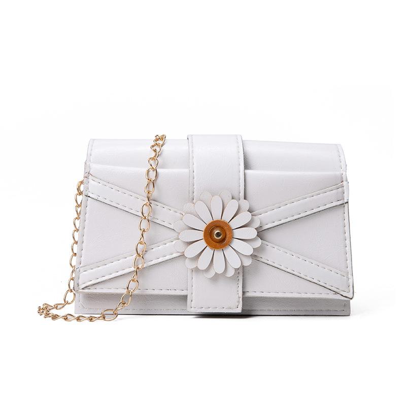 The New Tide Daisy Shoulder Diagonal Small Square Bag Ladies Joker Hand Bag Fashion Women's Bag