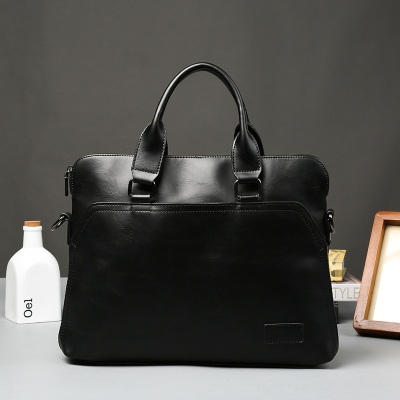 Korean Version Of Business Fashion Retro Single Shoulder Diagonal Computer File Package