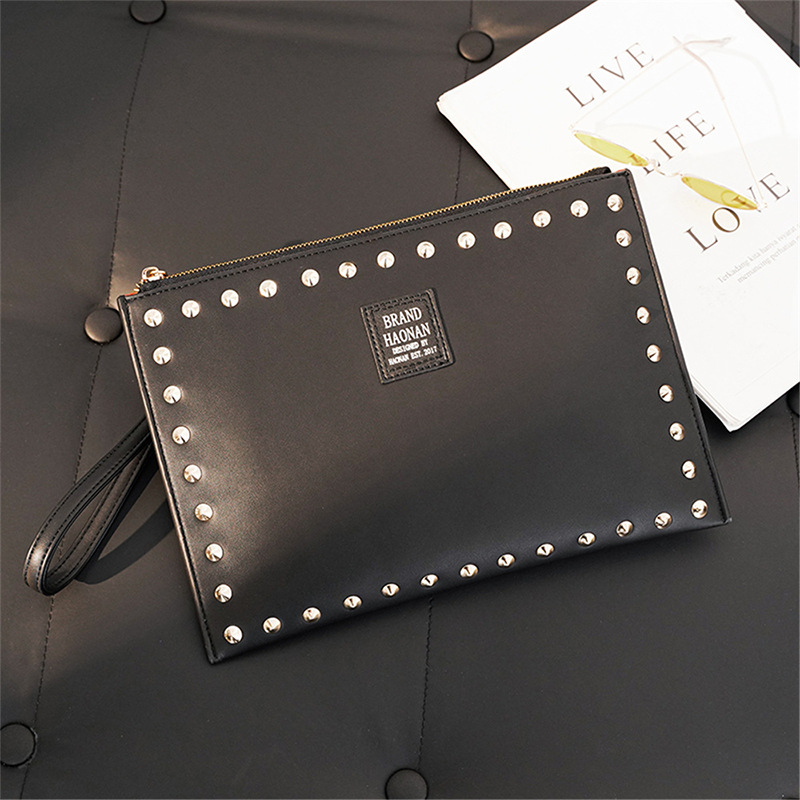 Men's Casual Wristlet Bag Rivet Bag