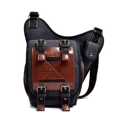 Retro Men's Bag Tooling Bag Shoulder Messenger Bag Travel Multi-compartment Messenger Bag
