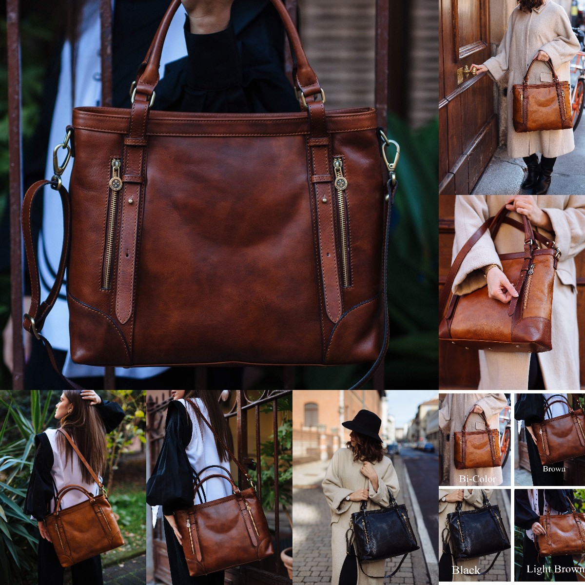 Handbag Elegant Woman Leather Bag