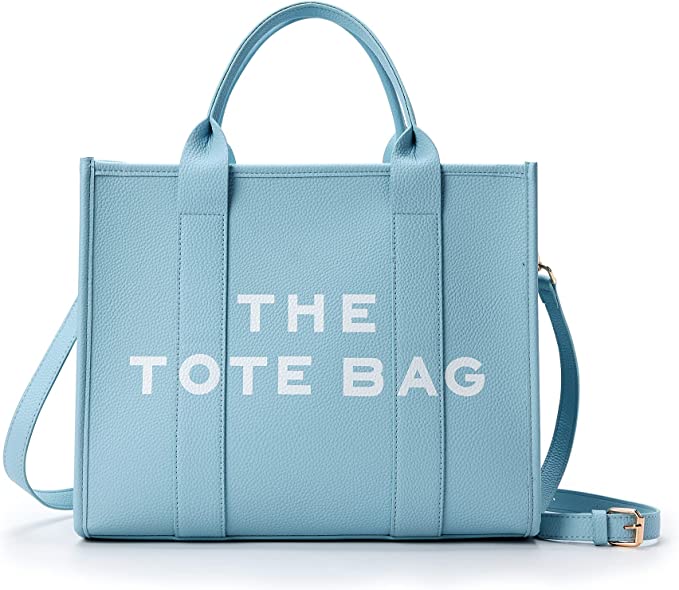 The Tote Bag for Women, Leather Tote Bag with Zipper Sturdy Tote Purse Crossbody Hand Bag