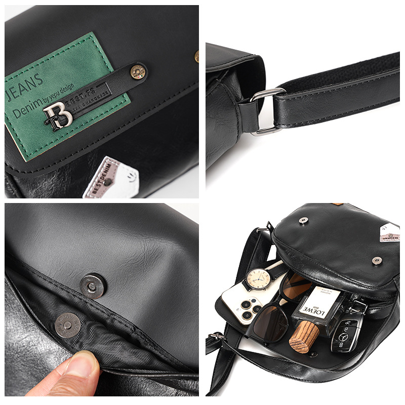 New Fashion Personality Rivet Street Couple Small Satchel