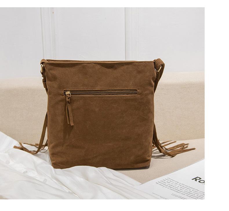 Retro Tassel Bag Fashion Small Messenger Bag Casual Shopping Personalized Women's Bag Shoulder Bag