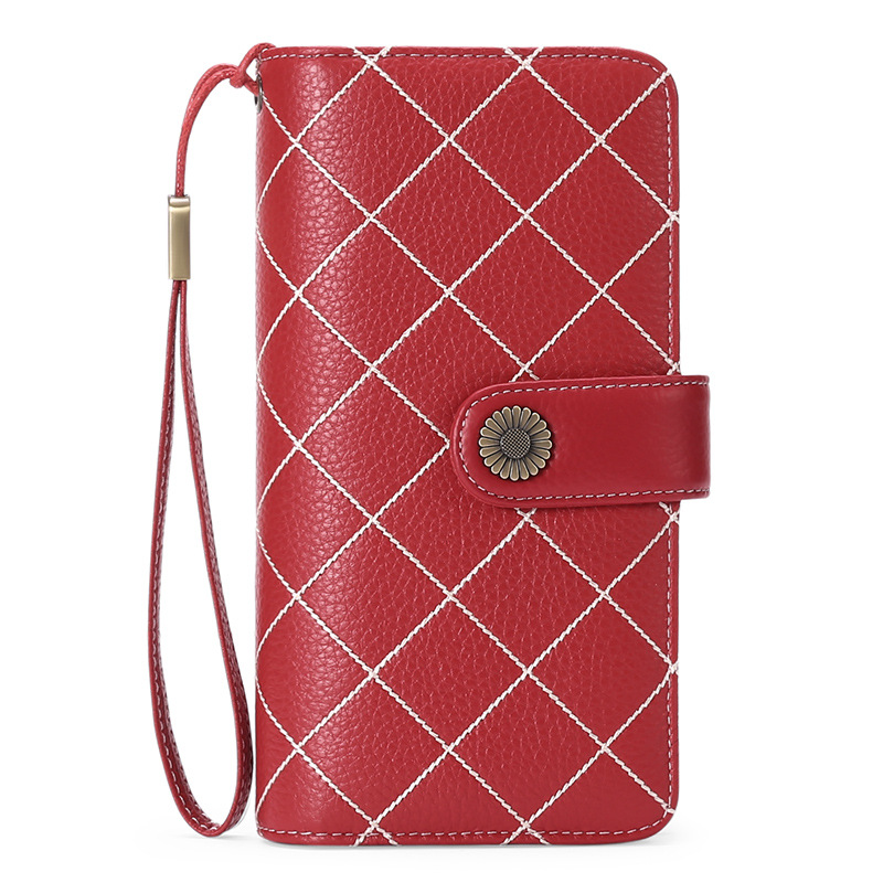 Leather Wallet Ladies Long Large Capacity