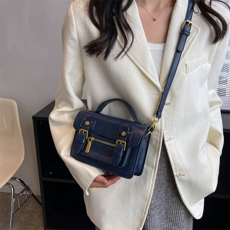 Retro Postman Crossbody Small Square Bag