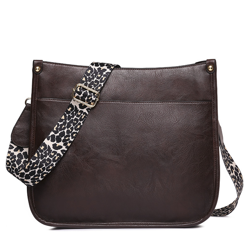 Guitar Strap Crossbody Bags Leopard Shoulder Bucket Bags