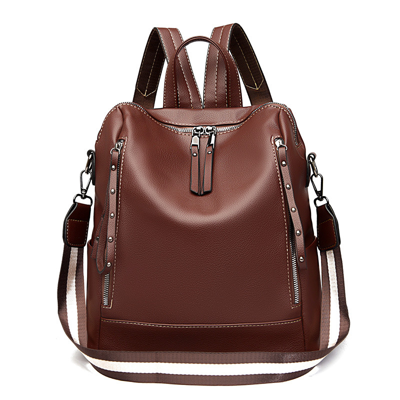 Soft Leather Ladies Travel Backpack