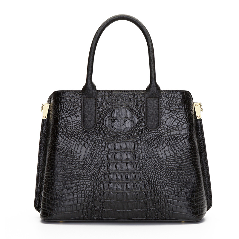 Crocodile Simple Temperament Large Capacity Ladies Handbag