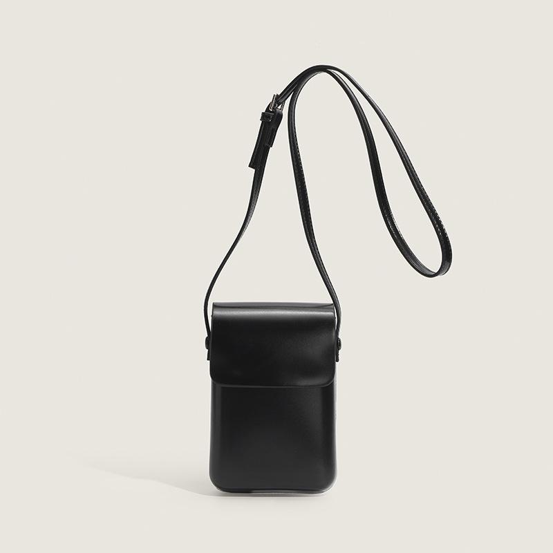Small Crowd Joker Vertical Change Simple Mobile Phone Bag Box Bag Retro Female Texture Slung Bag
