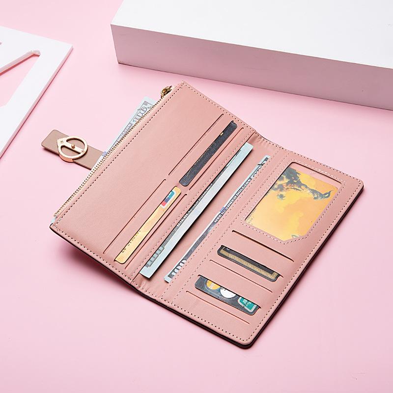 Wallet Long Girls New 2022 Zipper Embroidery Clutch Wallet Card Bag