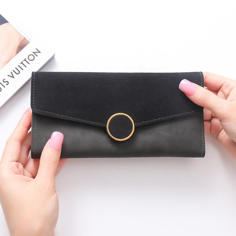 All-match stitching long card holder Multi-card position  bag