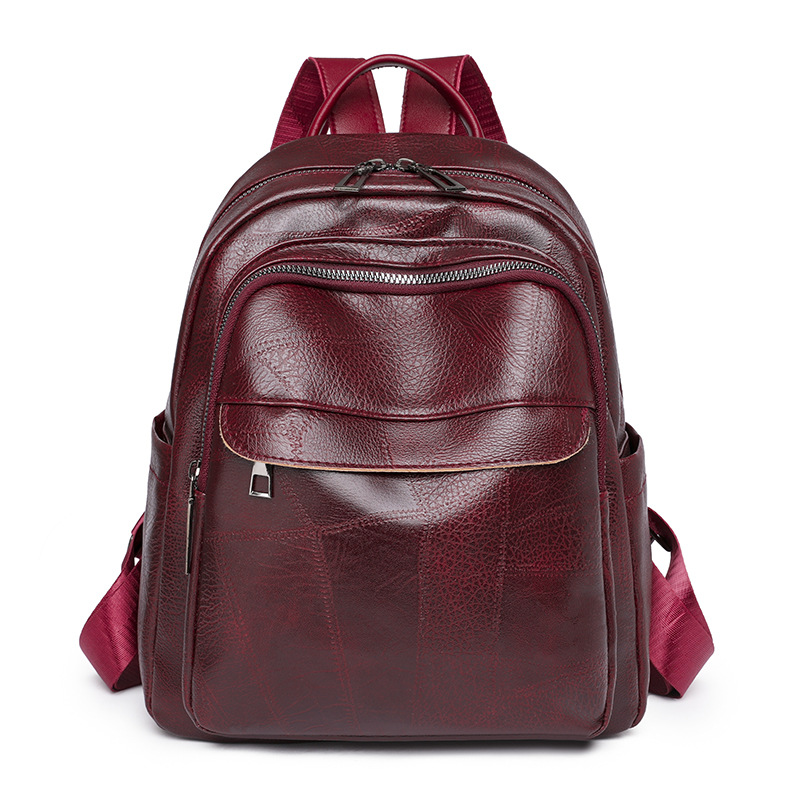 Soft Leather Ladies High-Capacity Fashion Backpack