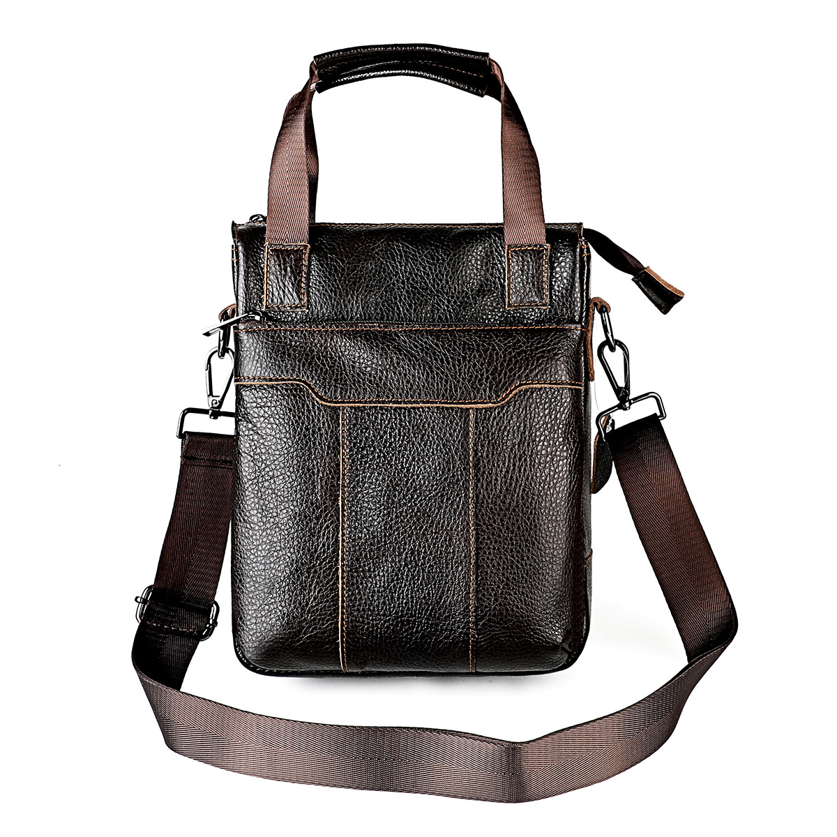 Top Layer Cowhide Large Capacity Men's Shoulder Bag Leather