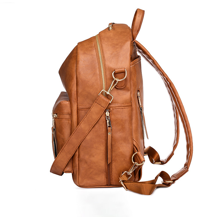 Big Capacity Backpack Purses Shoulder Bag PU Leather Travel bag