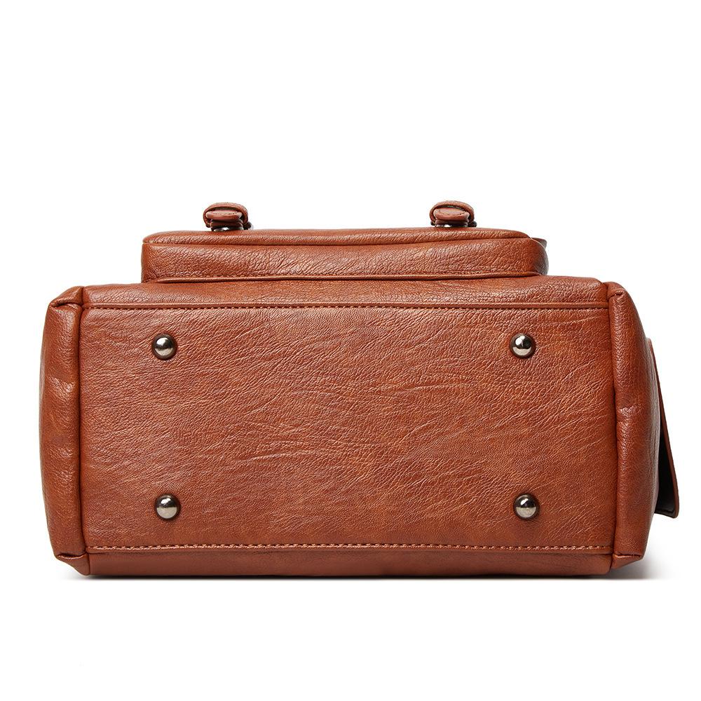 Large Capacity Fashion Handbag Soft Leather Trend Shoulder Diagonal Bag