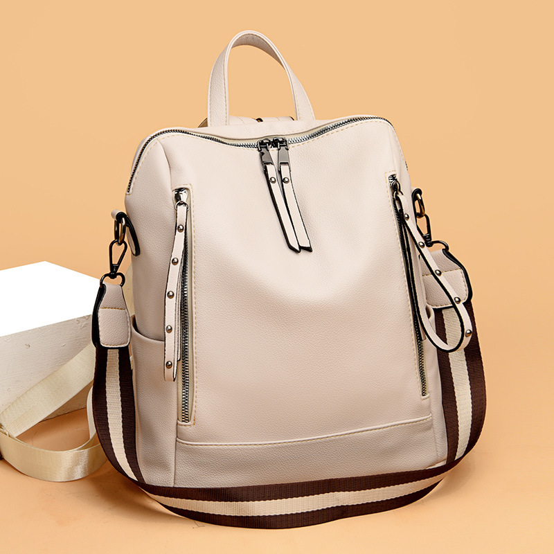 Soft Leather Ladies Travel Backpack