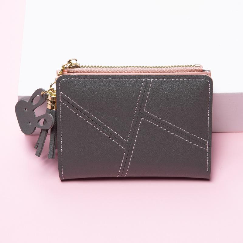 Women's Small Wallet Short Zipper Folding Women's Wallet Simple Fashion Purse
