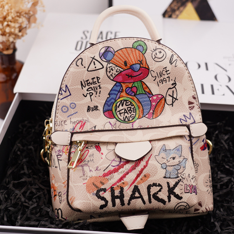 Graffiti Satchel Crossbody Bag