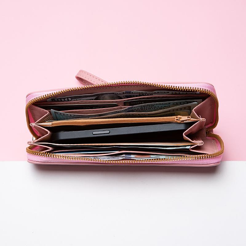 Wallet Long Girls New 2022 Zipper Embroidery Clutch Bag Fashion Wallet Card Bag