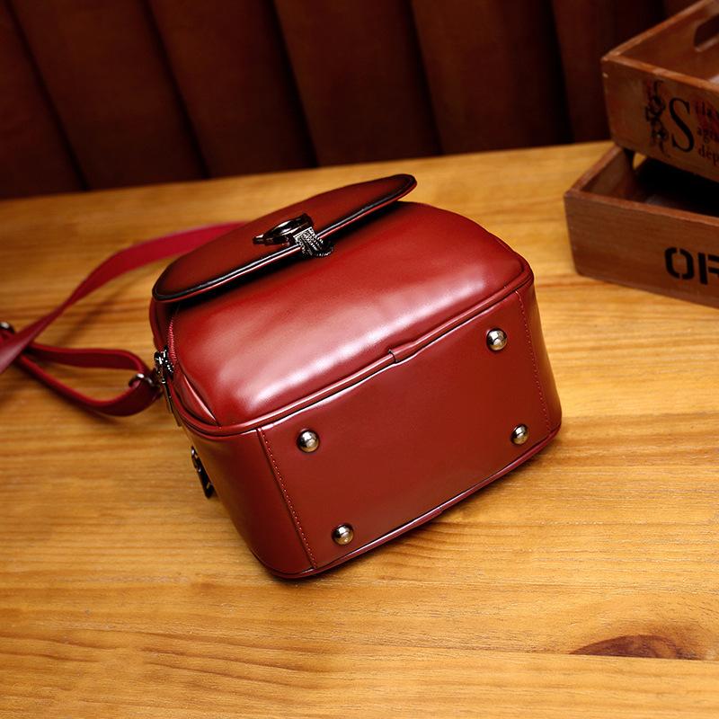 Leather Backpack fashion Mini versatile Backpack