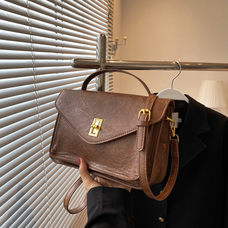 Retro Postman Crossbody Small Square Bag