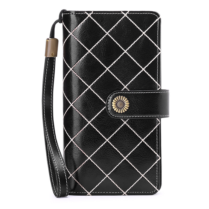 Leather Wallet Ladies Long Large Capacity