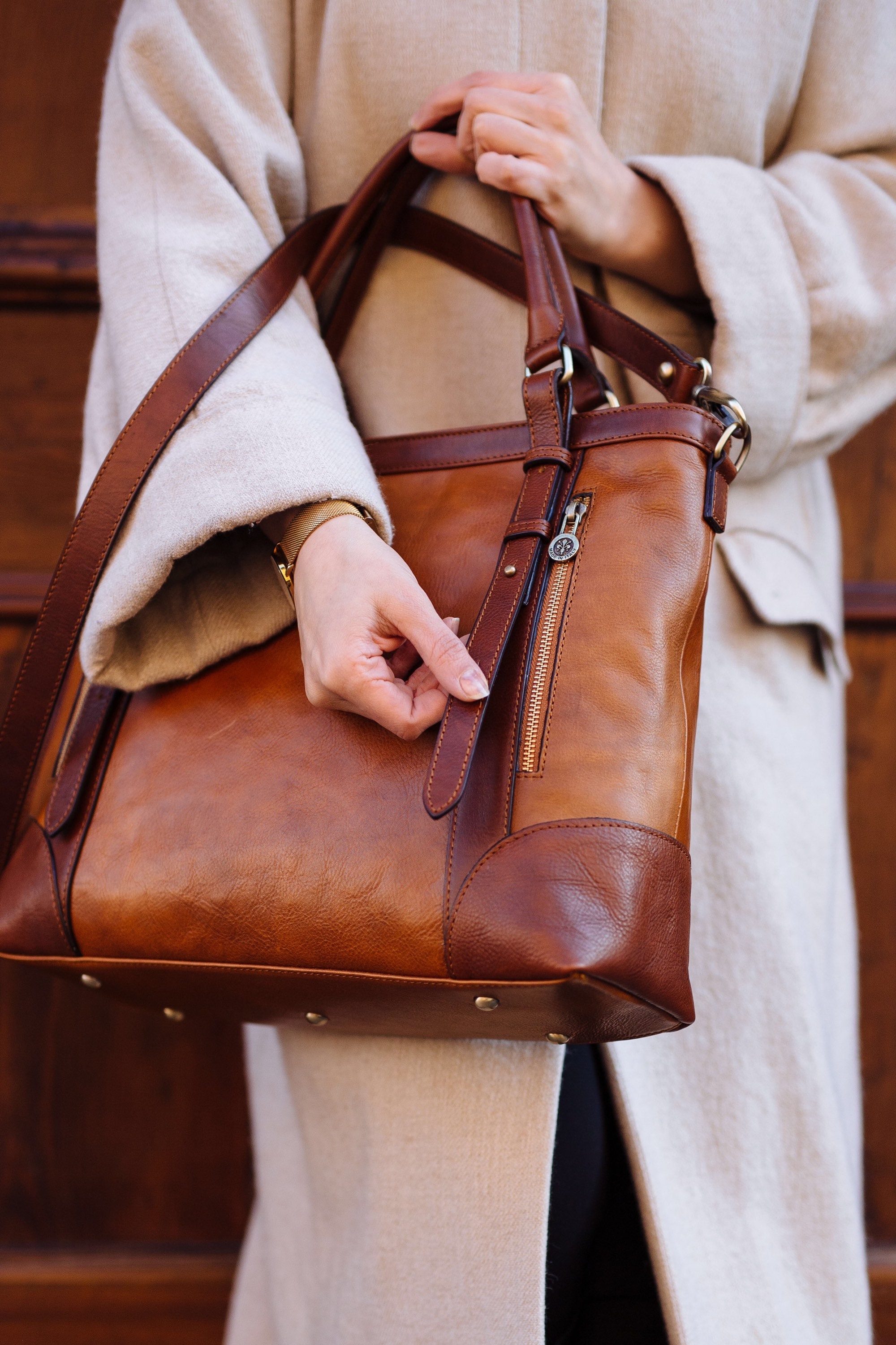 Handbag Elegant Woman Leather Bag