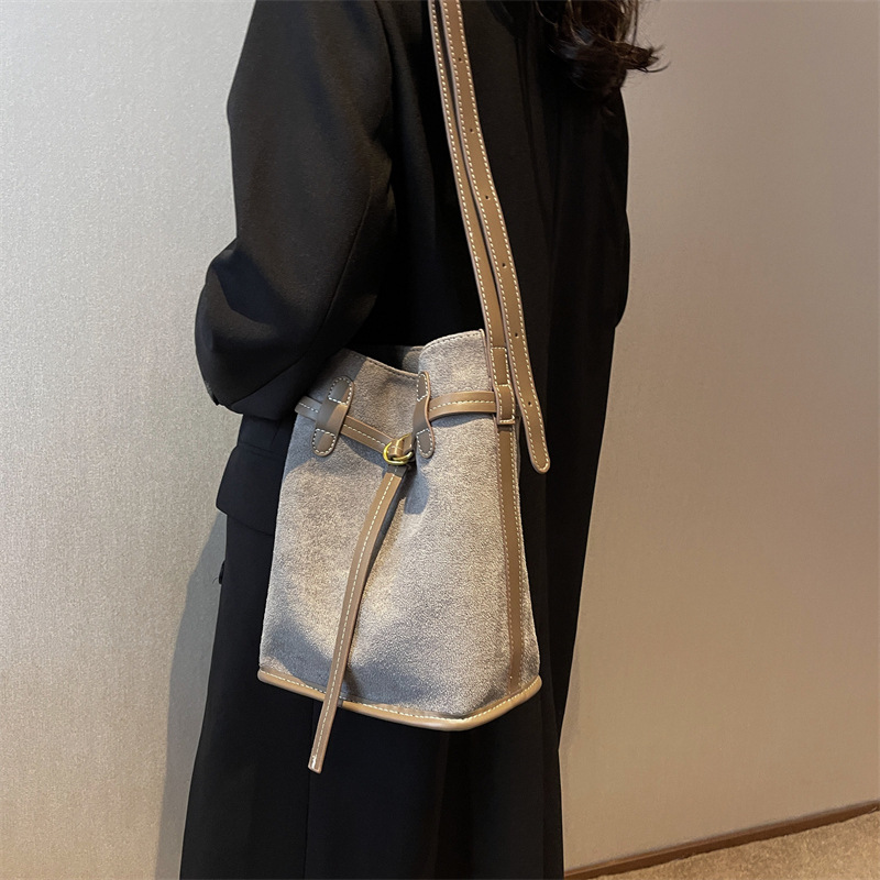 Suede Crossbody Bag