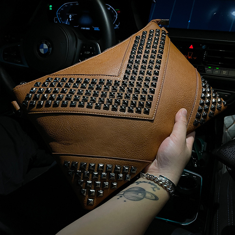 Fashion Korean Fashion Rivet Unisex Clutch Bag