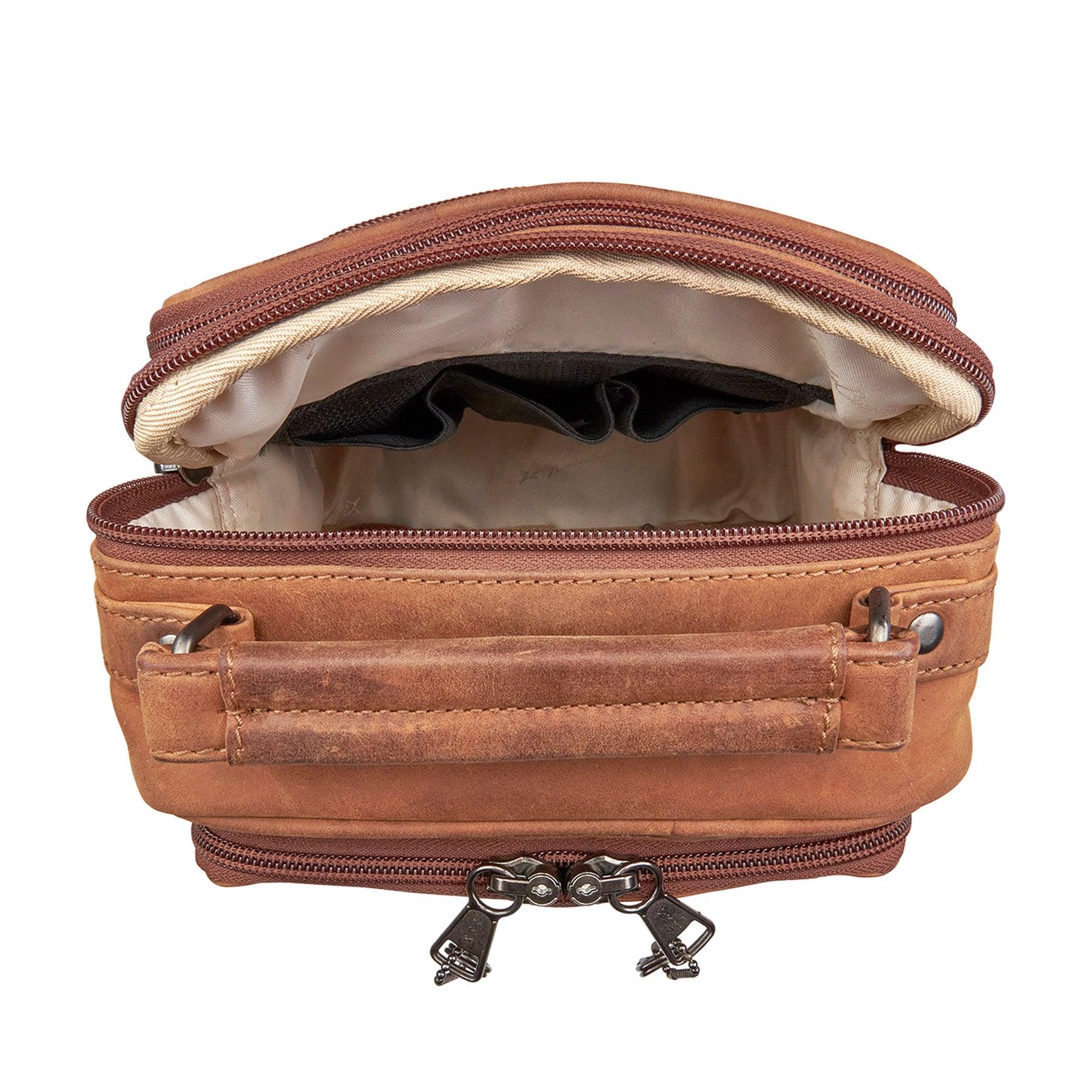 Logan Concealed Carry Leather Unisex Crossbody