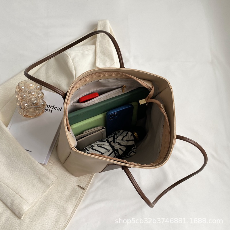 Tote Bag Women's Large Capacity Work Commuter Bag Texture Shoulder Bag