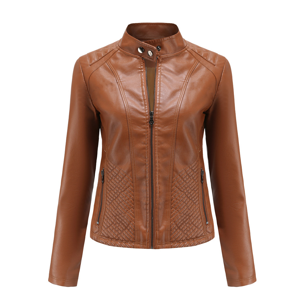 Casual Leather Simple Biker Jacket