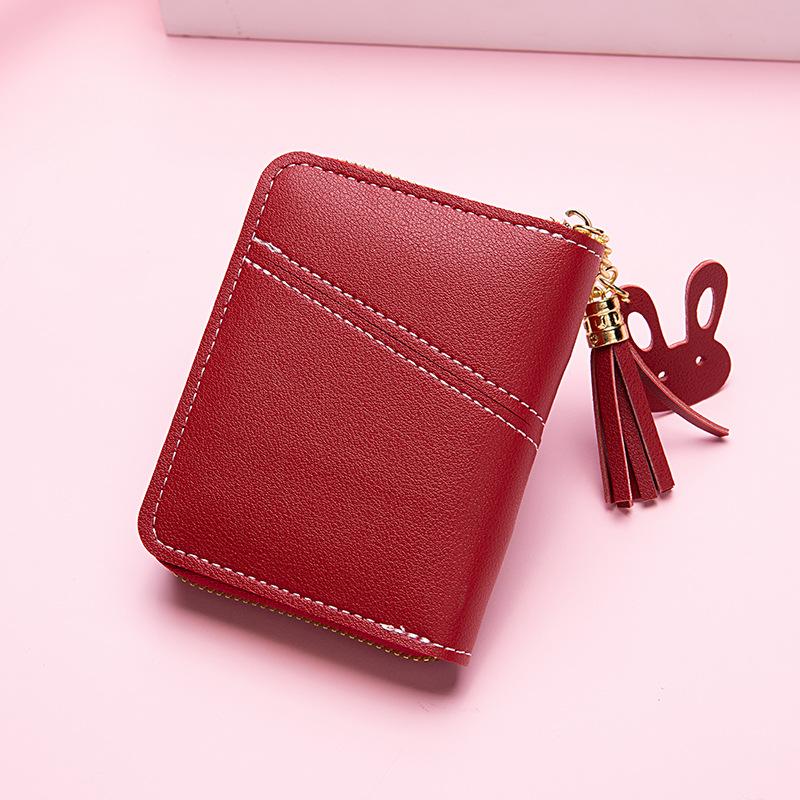 Women's Small Wallet Short Zipper Folding Women's Wallet Simple Fashion Purse