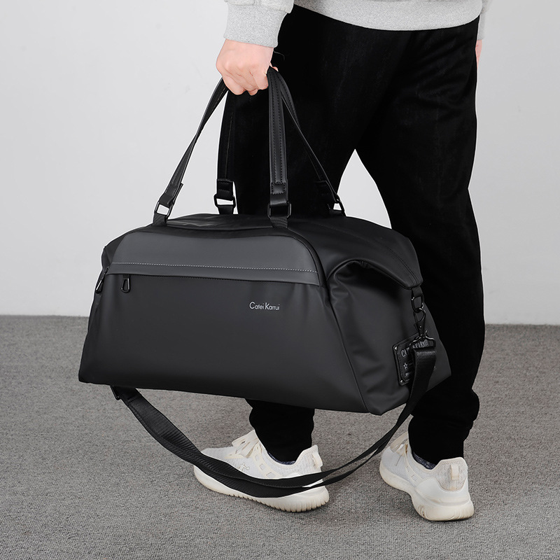 A Postage Casual Outdoor Men's Sports Fitness Bag Large Capacity Fashion Travel Bag Short-distance Luggage Bag Satchel