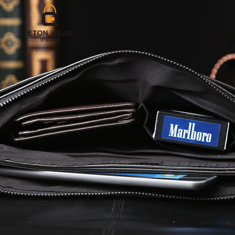 Large Capacity Trend Retro Simple Shoulder Slung Multi-function Business Men's Bag